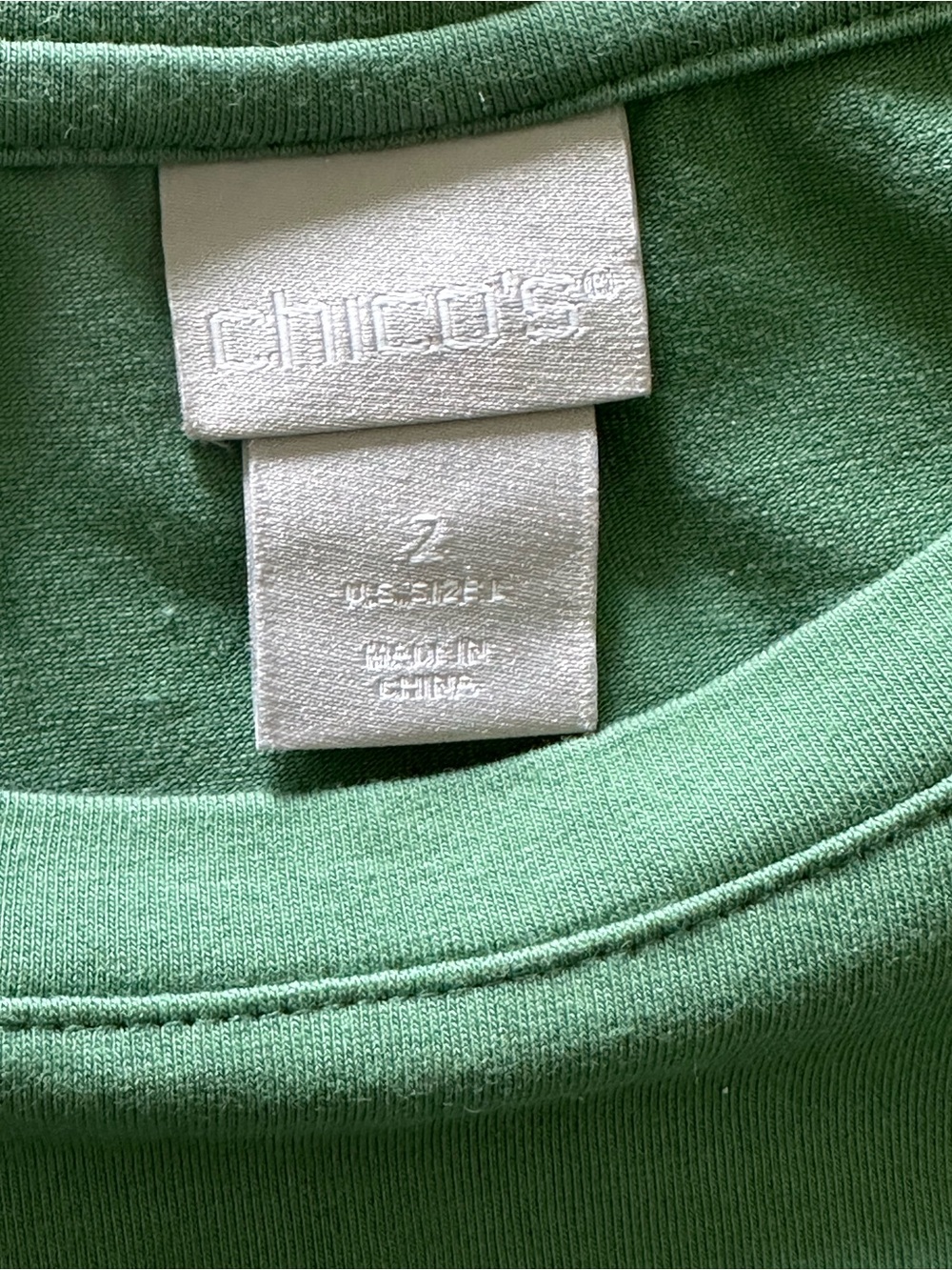 Chico Green Ruffle Sleeve Top - Picture 3 of 3